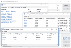 Inbox folder Content and Associated tables