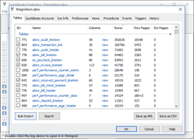 Database Tables